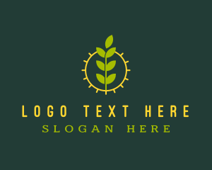 Eco Friendly Sun Plant Logo