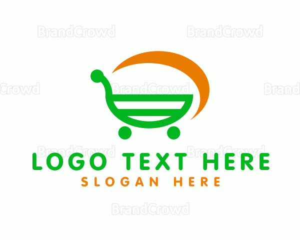 Shopping Cart Grocery Logo