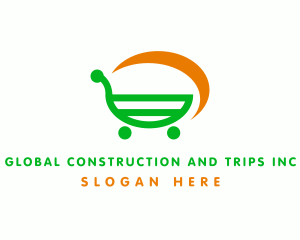 Amazon - Shopping Cart Grocery logo design