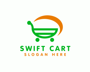 Shopping Cart Grocery logo design