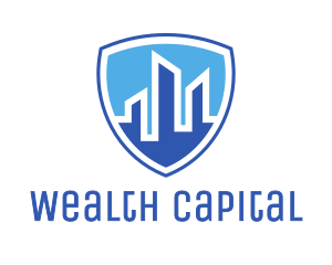 Capital - Office Building Security Shield logo design
