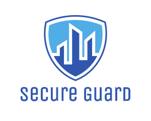 Security - Office Building Security Shield logo design