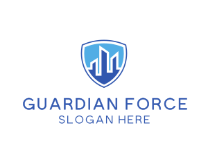 Police - Office Building Security Shield logo design