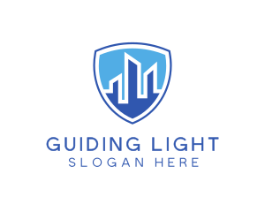 Office Building Security Shield logo design