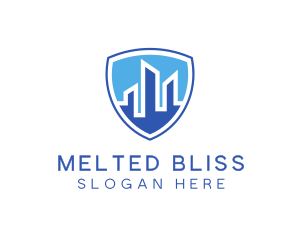 Office Building Security Shield logo design