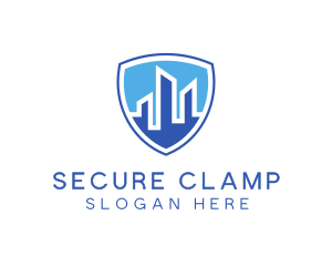 Office Building Security Shield logo design