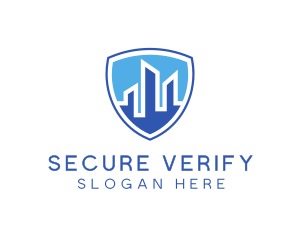 Office Building Security Shield logo design