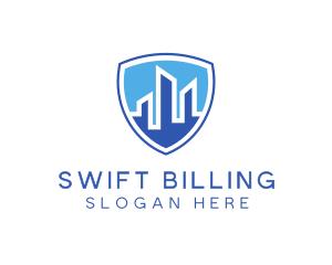 Office Building Security Shield logo design