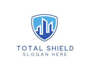 Office Building Security Shield logo design