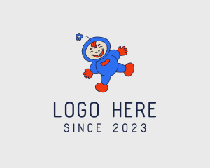 Preschool - Happy Preschool Boy logo design