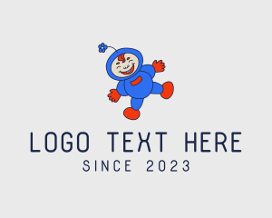 Laughing - Happy Preschool Boy logo design