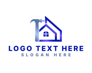 Shelter - Hammer House Builder logo design