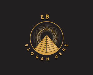 Spiritual - Egyptian Pyramid Landmark logo design