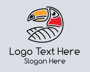 Toucan Bird Character Logo