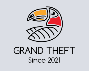 Animal - Toucan Bird Character logo design