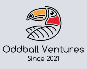 Weird - Toucan Bird Character logo design