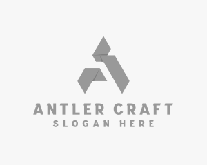 Paper Origami Craft  logo design