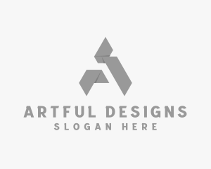 Paper Origami Craft  logo design