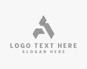 Geometric - Paper Origami Craft logo design
