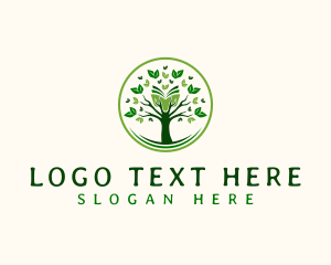 Knowledge - Tree Book Learning logo design