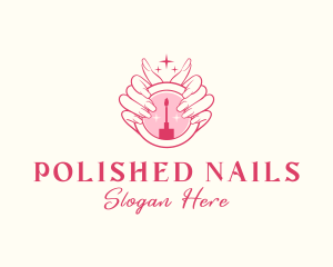 Nail Polish Spa logo design