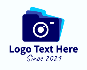 Camera Rental - Files Folder Camera logo design