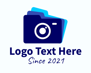 Transfer - Files Folder Camera logo design