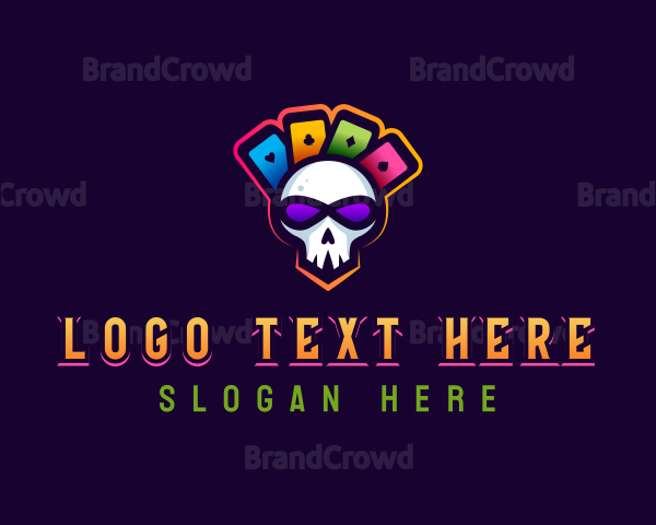 Gaming Casino Skull Logo