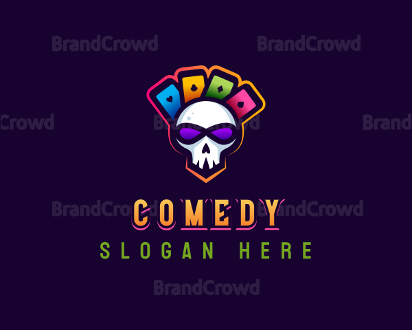 Gaming Casino Skull Logo