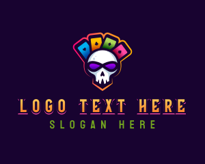 Video Game - Gaming Casino Skull logo design