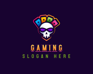 Gaming Casino Skull Logo