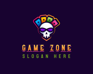 Gaming Casino Skull logo design