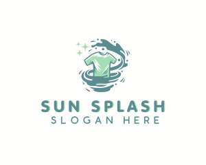 Tshirt Water Splash logo design