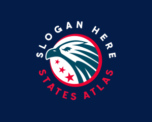 United States Patriotic Eagle logo design