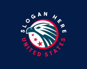 United States Patriotic Eagle logo design