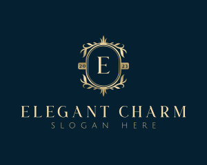 Elegant Floral Leaves logo design