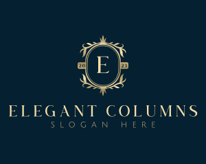 Elegant Floral Leaves logo design