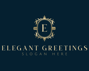 Elegant Floral Leaves logo design