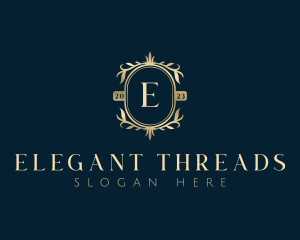 Elegant Floral Leaves logo design