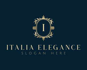 Elegant Floral Leaves logo design