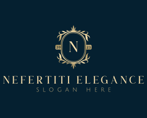 Elegant Floral Leaves logo design