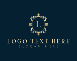 Elegant Floral Leaves Logo