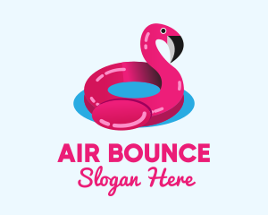 Inflatable - Inflatable Flamingo Floatie logo design