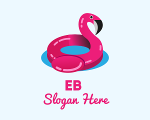 Tourism - Inflatable Flamingo Floatie logo design