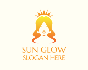 Sunrise Woman Crown logo design