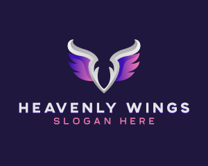 Wings Foundation Angel logo design