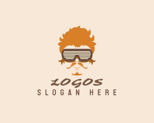 Beach Trip - Cool Retro Sunglasses logo design