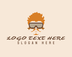 Mens Fashion - Cool Retro Sunglasses logo design