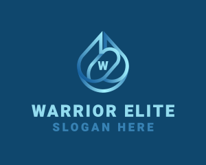 Abstract Water Droplet Logo