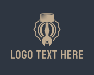 Service - Car Piston Repair Service logo design